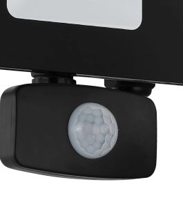 20W Led straler Faedo 3 met bewegingssensor zwart Eglo 9002759974619
