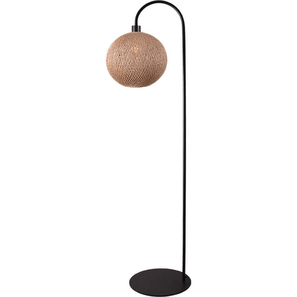 Vloerlamp Corda zwart 186 x 40cm