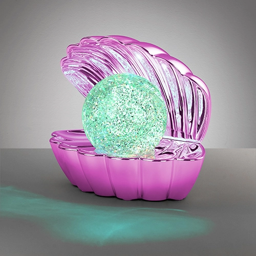 Tafellamp Shelly schelp roze Trio 4017807682014