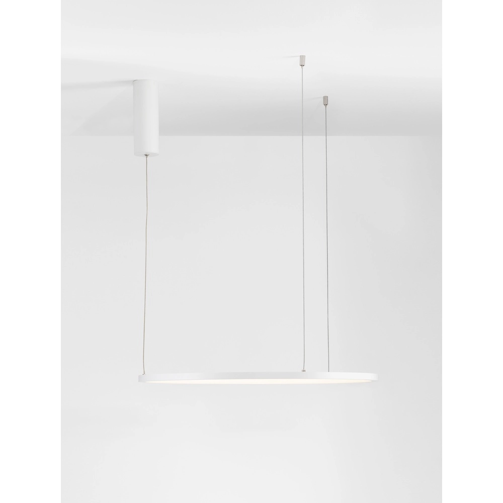Ronde hanglamp Tarquin wit Ø 60cm Lyora 5212017438256