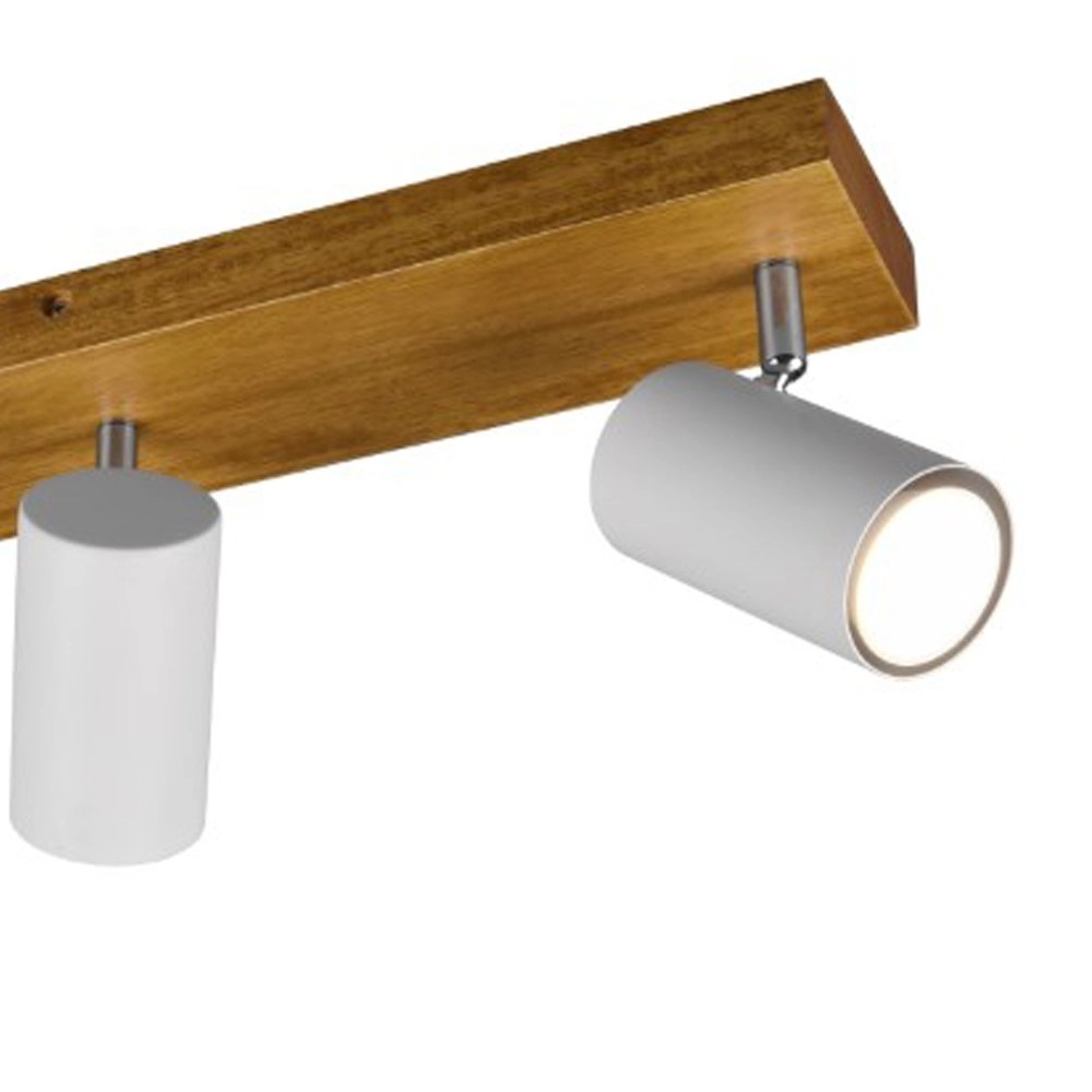 3-lichts opbouwspot Marley wit op hout Trio 4017807488029