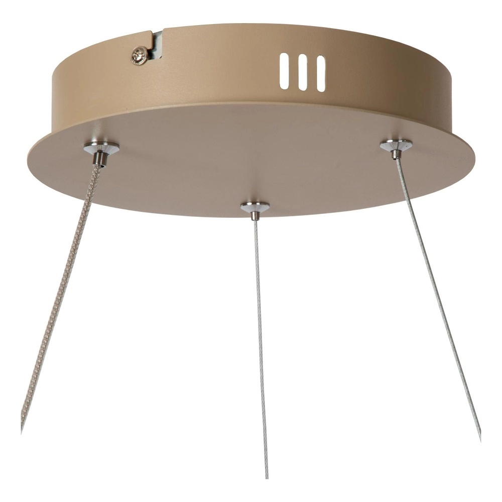 Moderne hanglamp Espiral zand bruin 40W Lucide 5411212782991