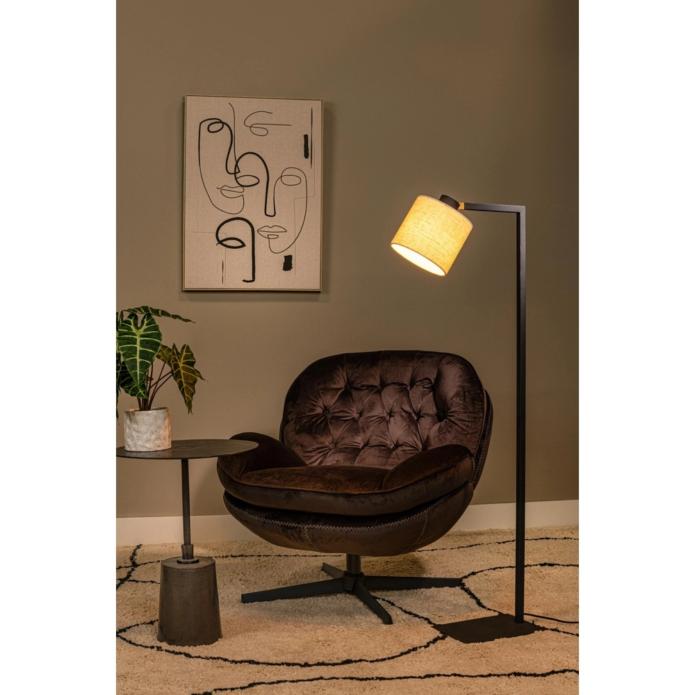 Vloerlamp Lesley zwart Lucide 5411212032188