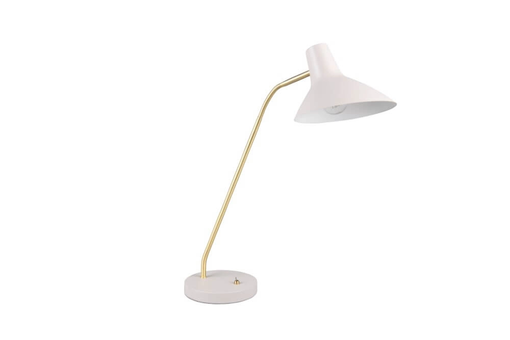 Strakke bureaulamp Traveller wit Trio 4017807613728