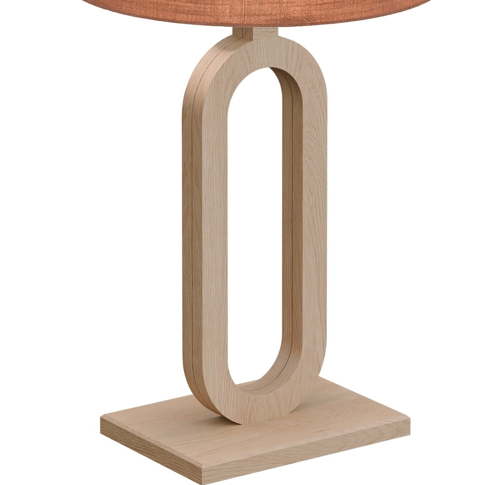 Tafellamp Sino Loop 54cm licht hout Masterlight