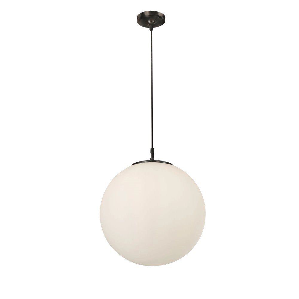 Glazen hanglamp Atom Ø 40cm met zwart