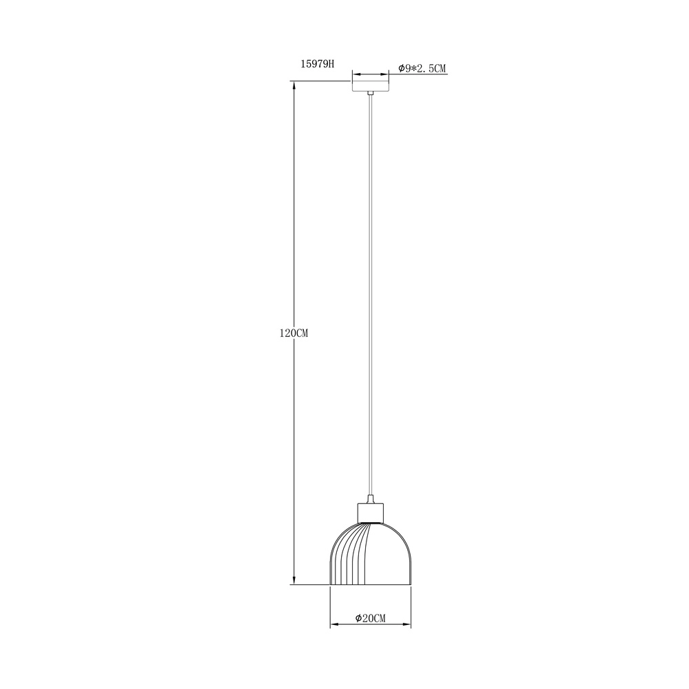 Hanglamp Swanson zwart Ø 20cm Globo 9007371589647