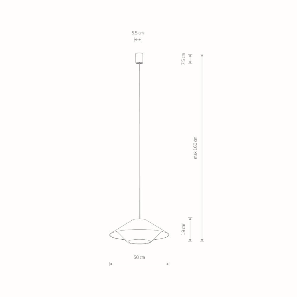 Rotan hanglamp Japandi S Ø 50cm Lyora 5903139111560