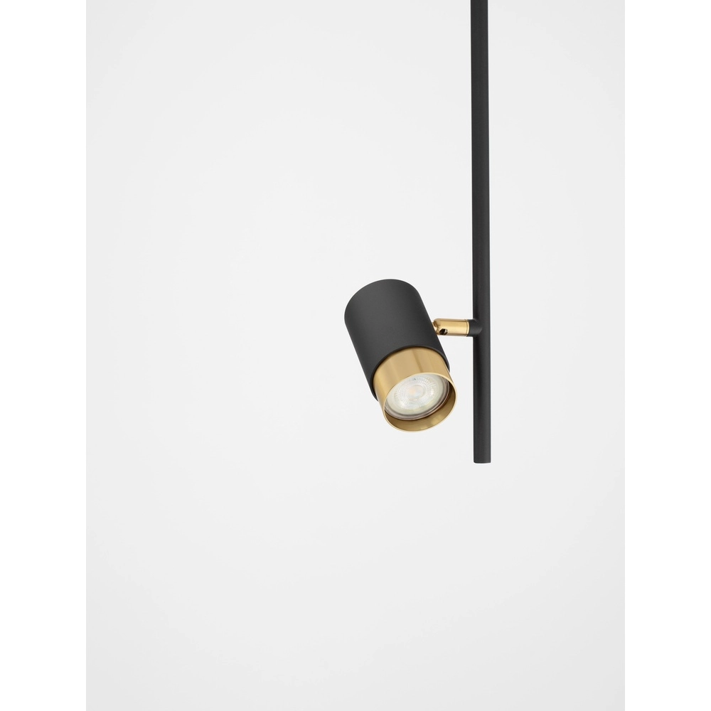 Plafondlamp Pongo enkel zwart met goud Lyora 5212017441690