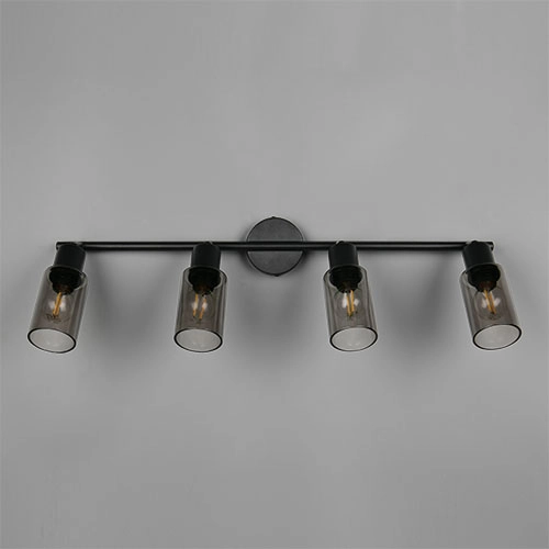 Design plafondlamp Mars 4-lichts zwart Trio 4017807670516