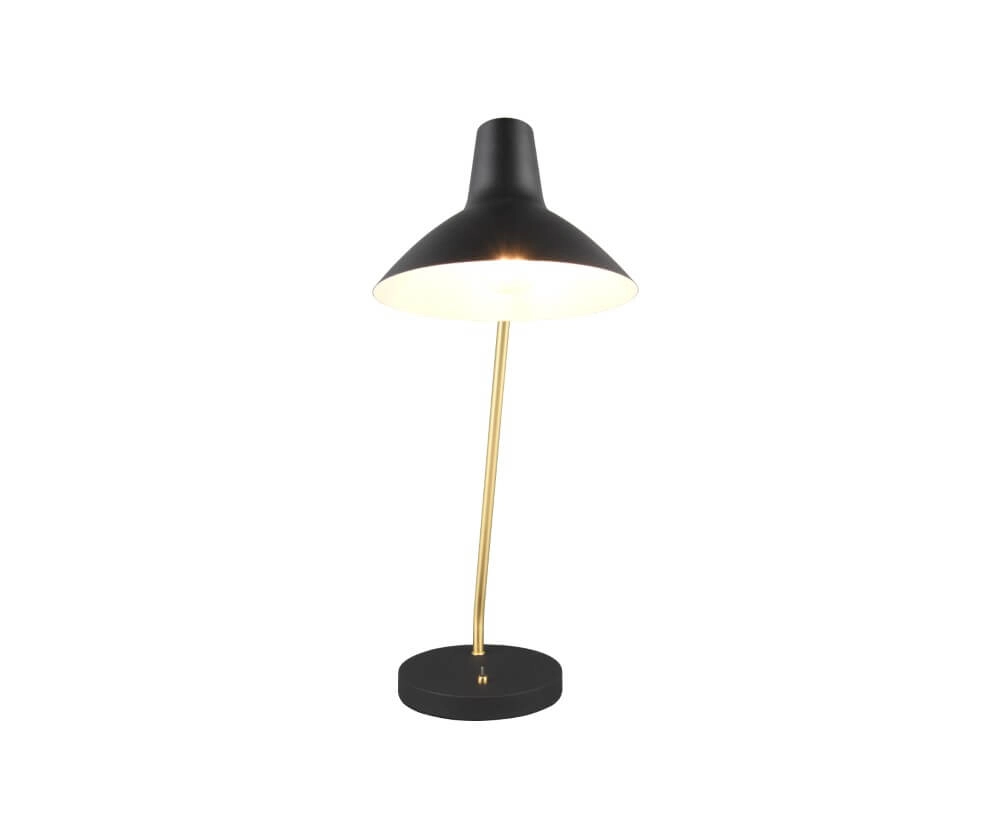 Strakke bureaulamp Traveller zwart Trio 4017807613711