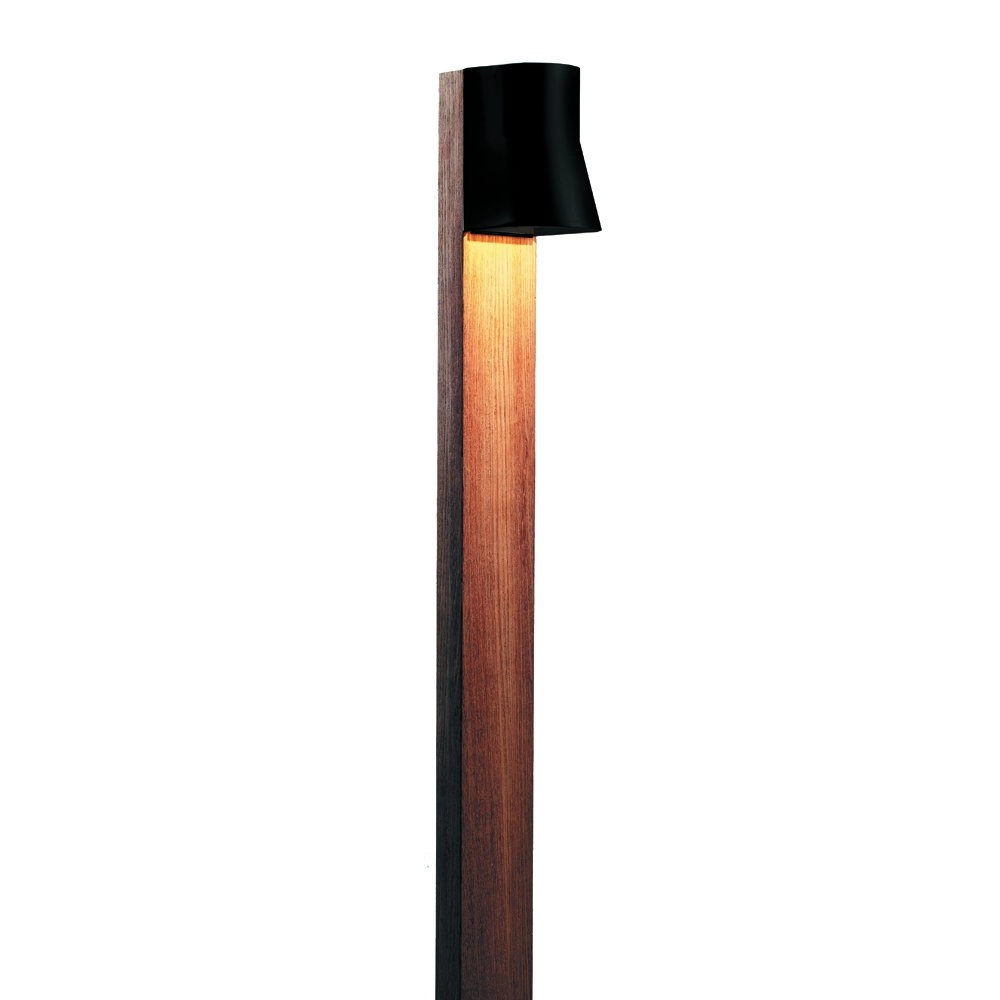 Houten tuinlamp Beacon Teak en zwart