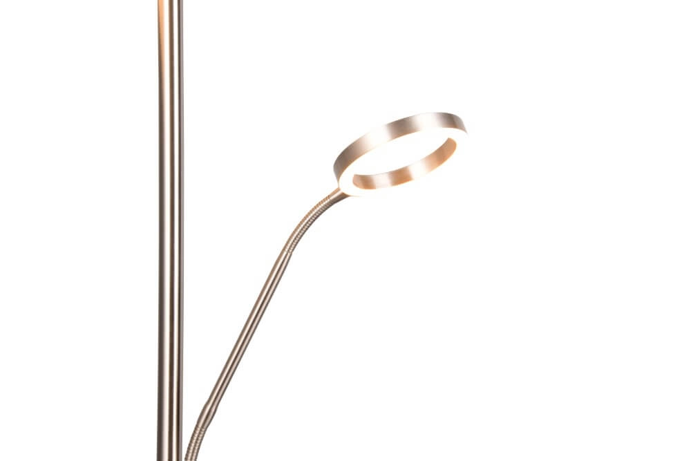 Design leeslamp Willis RVS - 180cm Trio 4017807618129