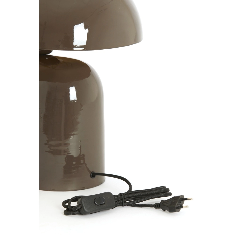 Schemerlamp Todd ovaal - glans donker bruin Light & Living 8717807818944