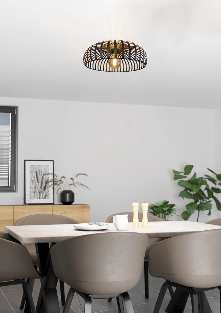 Draad plafondlamp Mogano 3 Ø 43cm Eglo 9008606254309