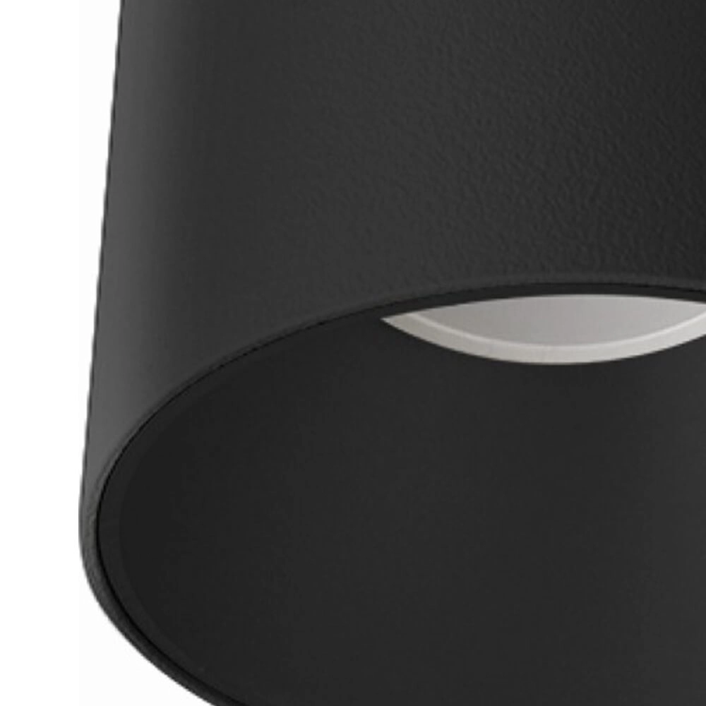 Zwarte opbouwspot Eye 8,9cm Lyora 5903139893091