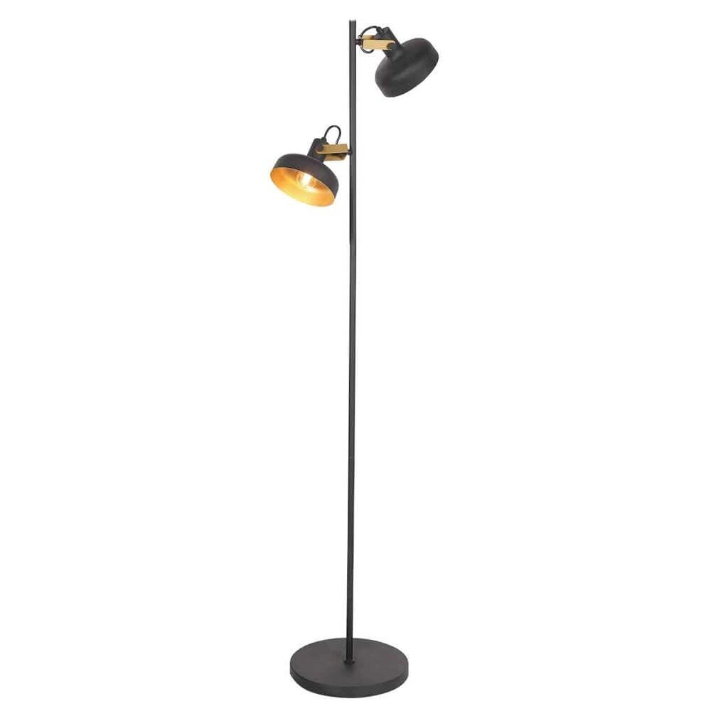 Vloerlamp Prato zwart met goud Steinhauer 8712746176407