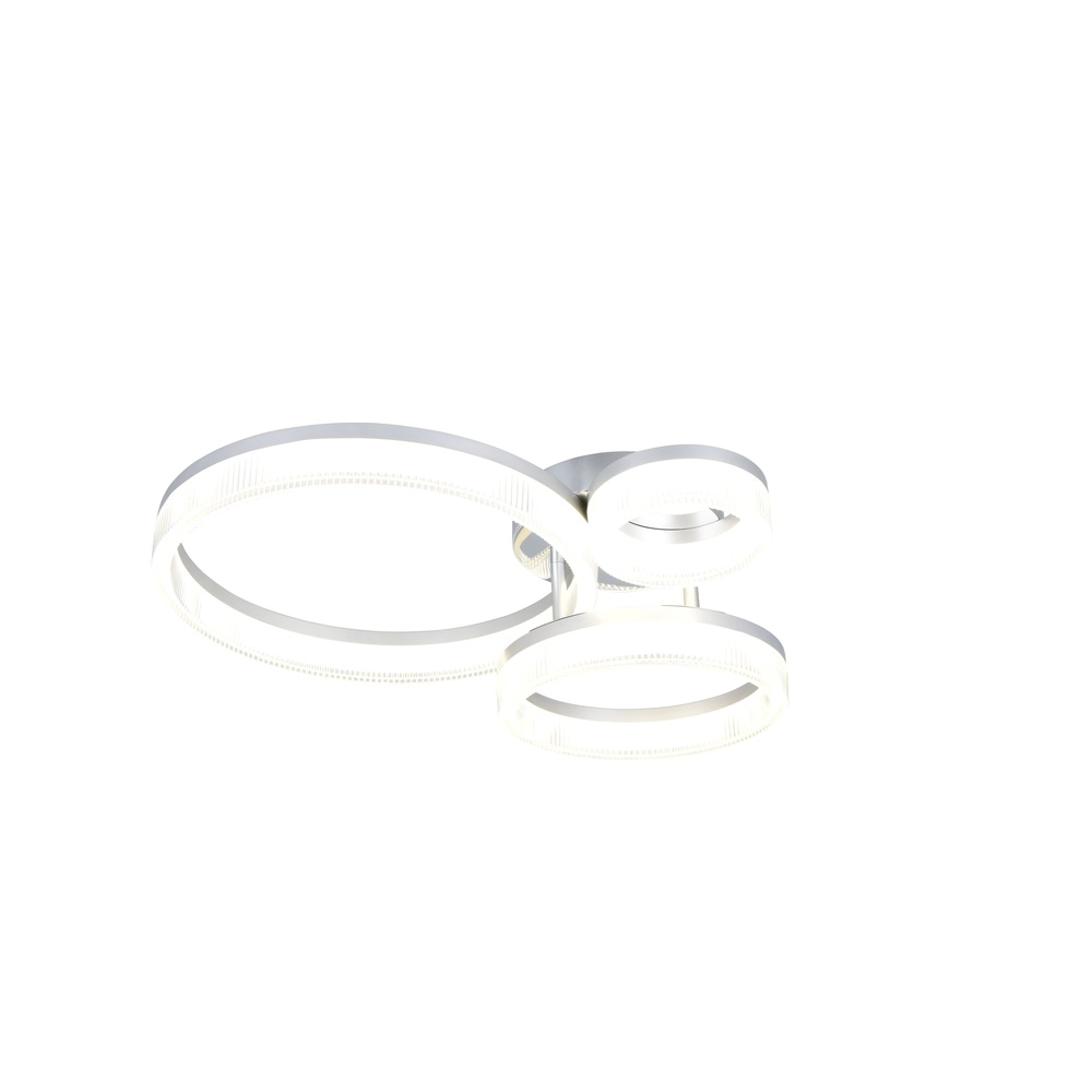 Moderne plafondlamp Mova M chroom Trio 4017807682199