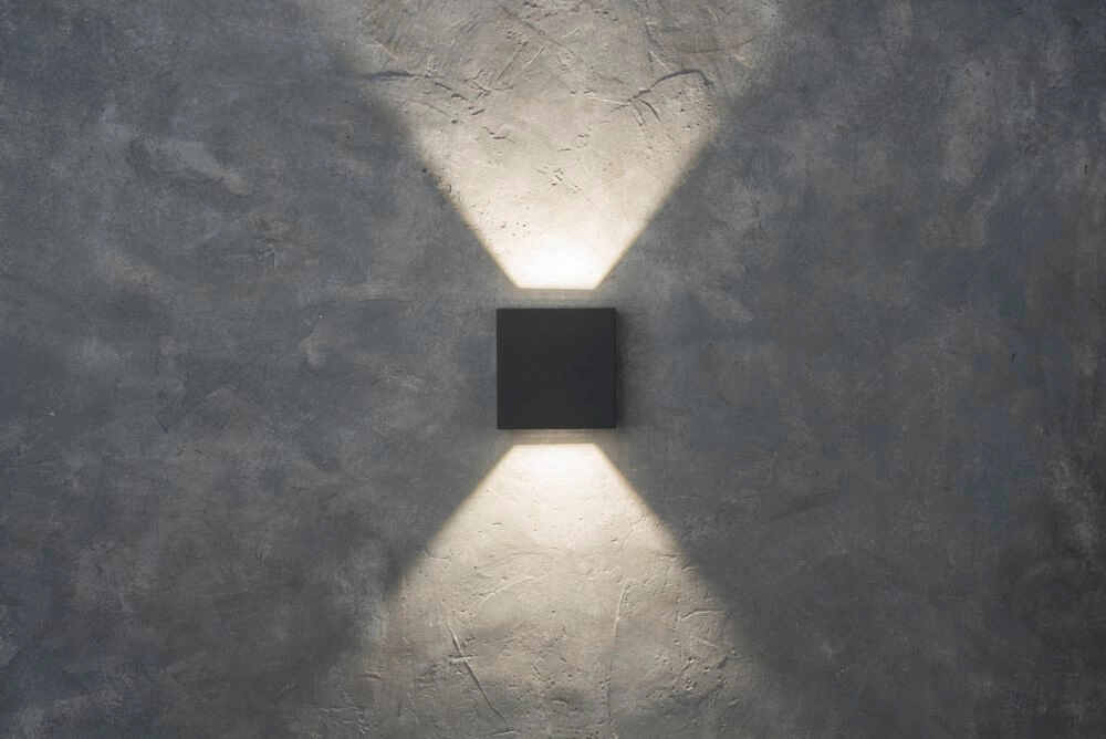 Antraciete wandlamp Gemini Beams design Lutec 6939412012940