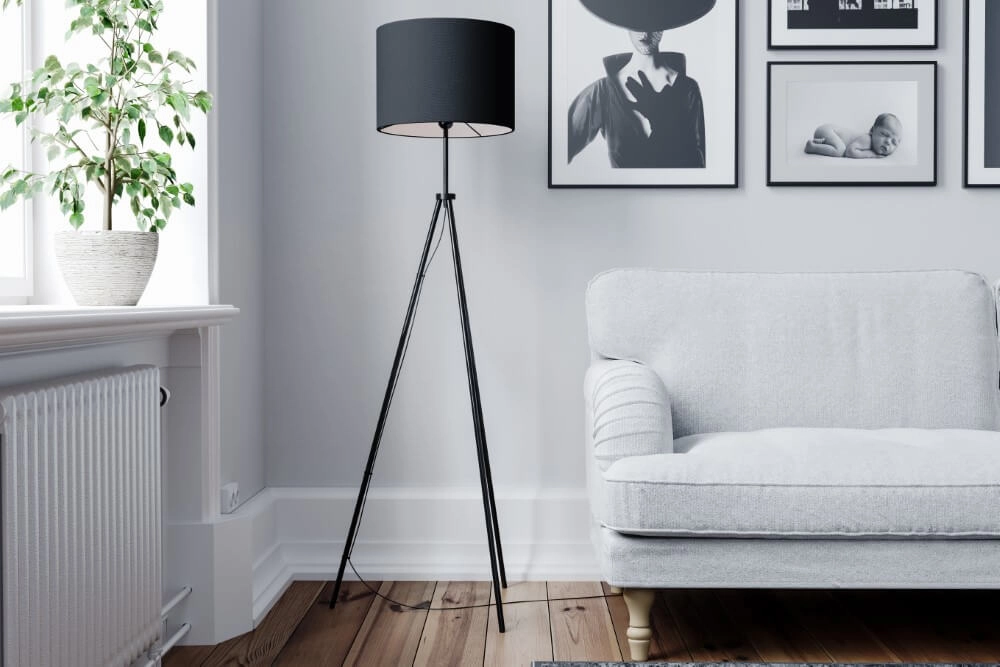 Staande lamp Rina mat zwart By Rydéns 7391741007032