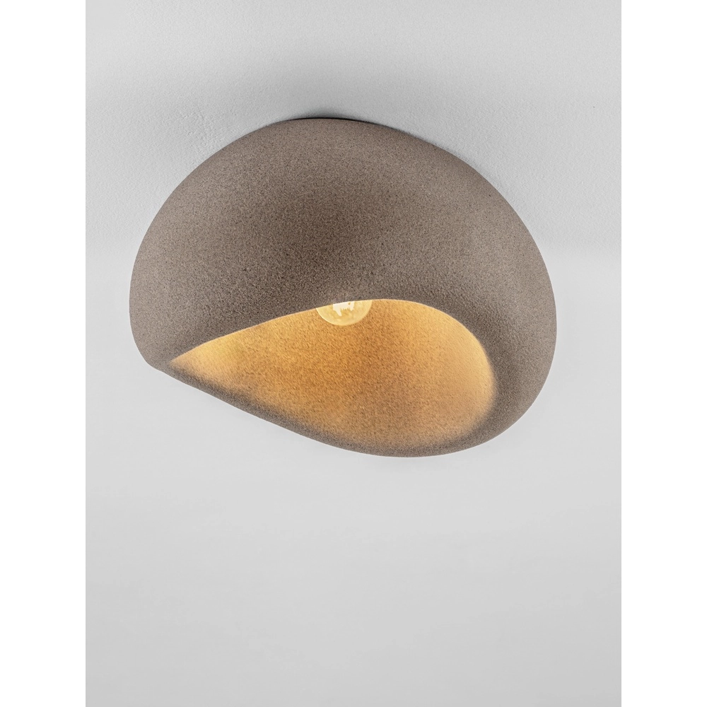 Natuurlijke plafondlamp Aere bruin 50cm