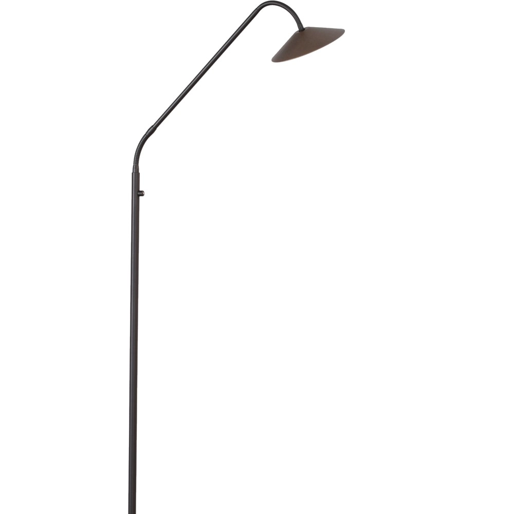 Staande leeslamp Ceppo zwart met cacao bruin Masterlight 8718121348063
