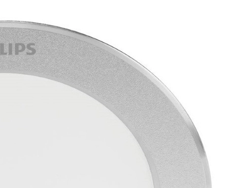 Led inbouwspot Diamond Ø 9,5cm metaalgrijs Philips 8718699778057