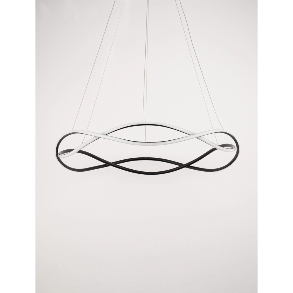 Design hanglamp Jinal zwart Ø 80cm Lyora 5212017438744