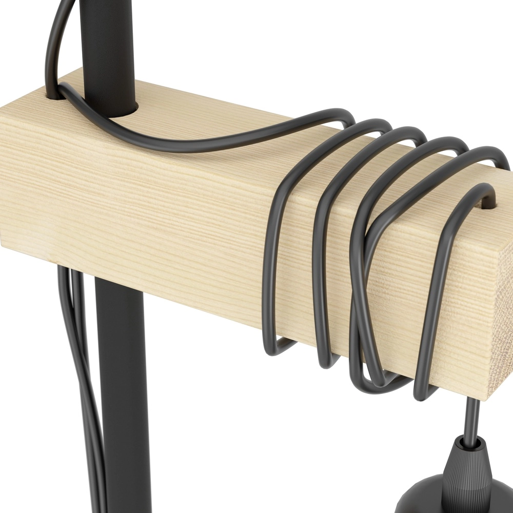 Vloerlamp Townshend houtlook - 2x E27 Eglo 9002759435165