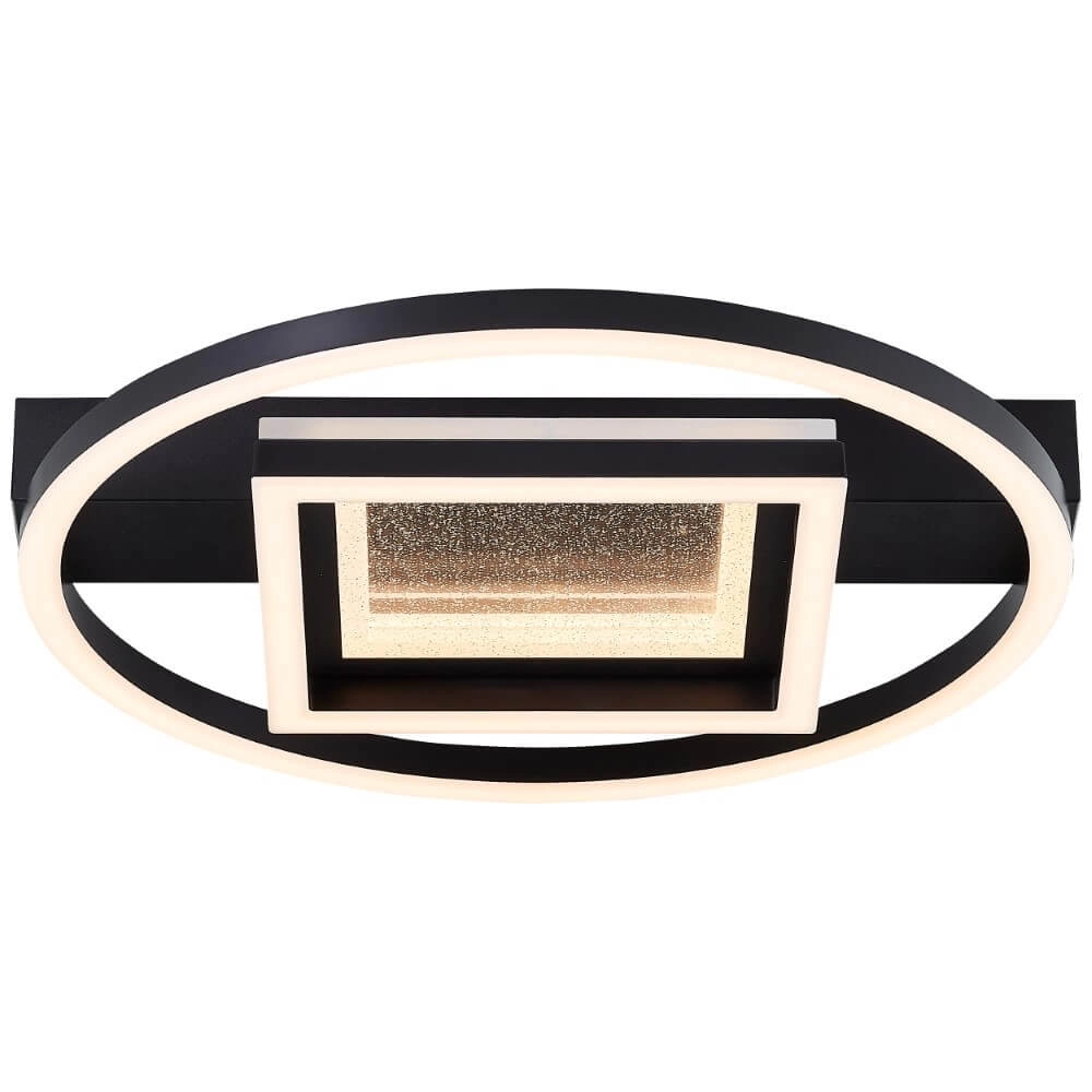 Plafondlamp Queens rond met vierkant