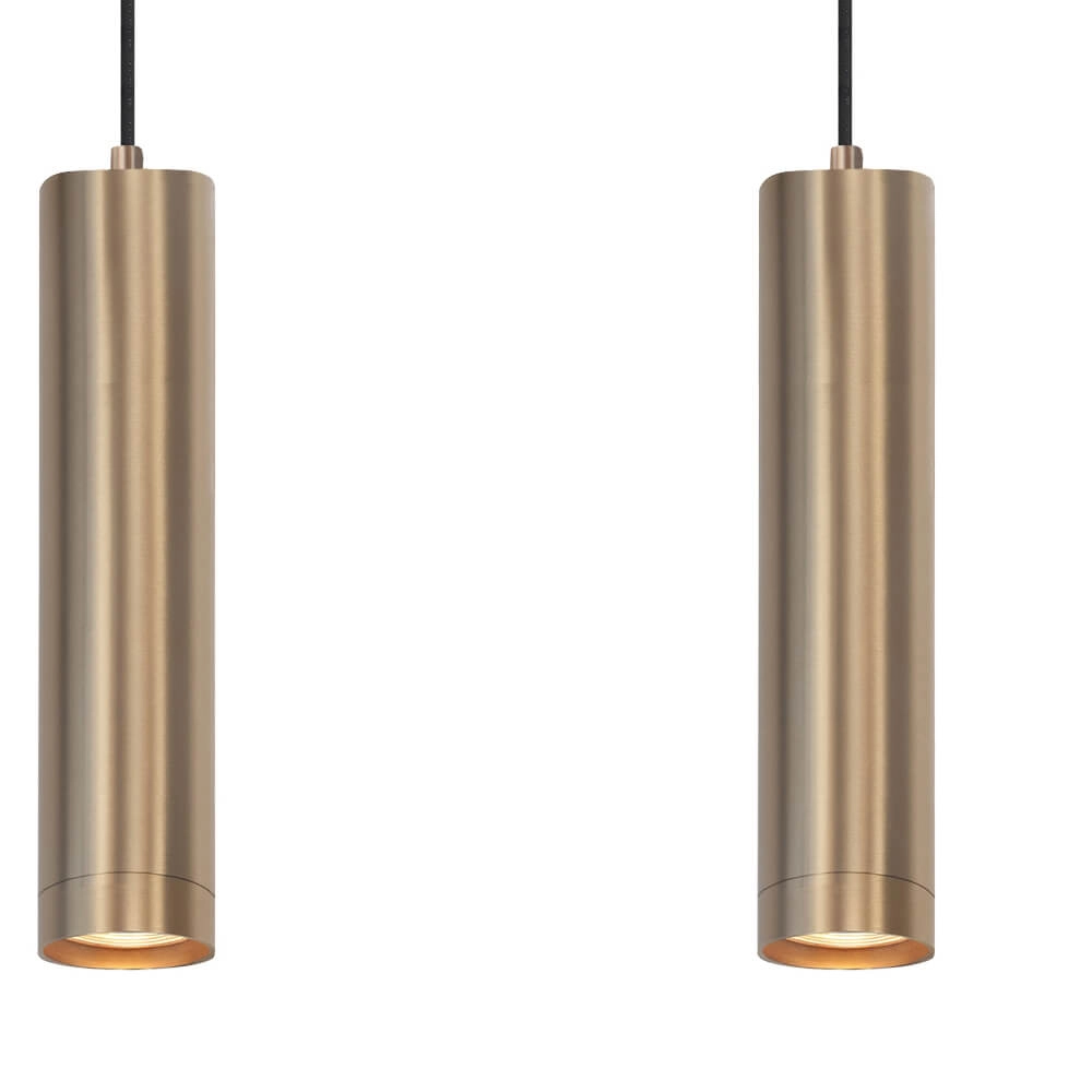 Eetkamer hanglamp Perugia mat goud - 5x GU10 Highlight 8718379046841