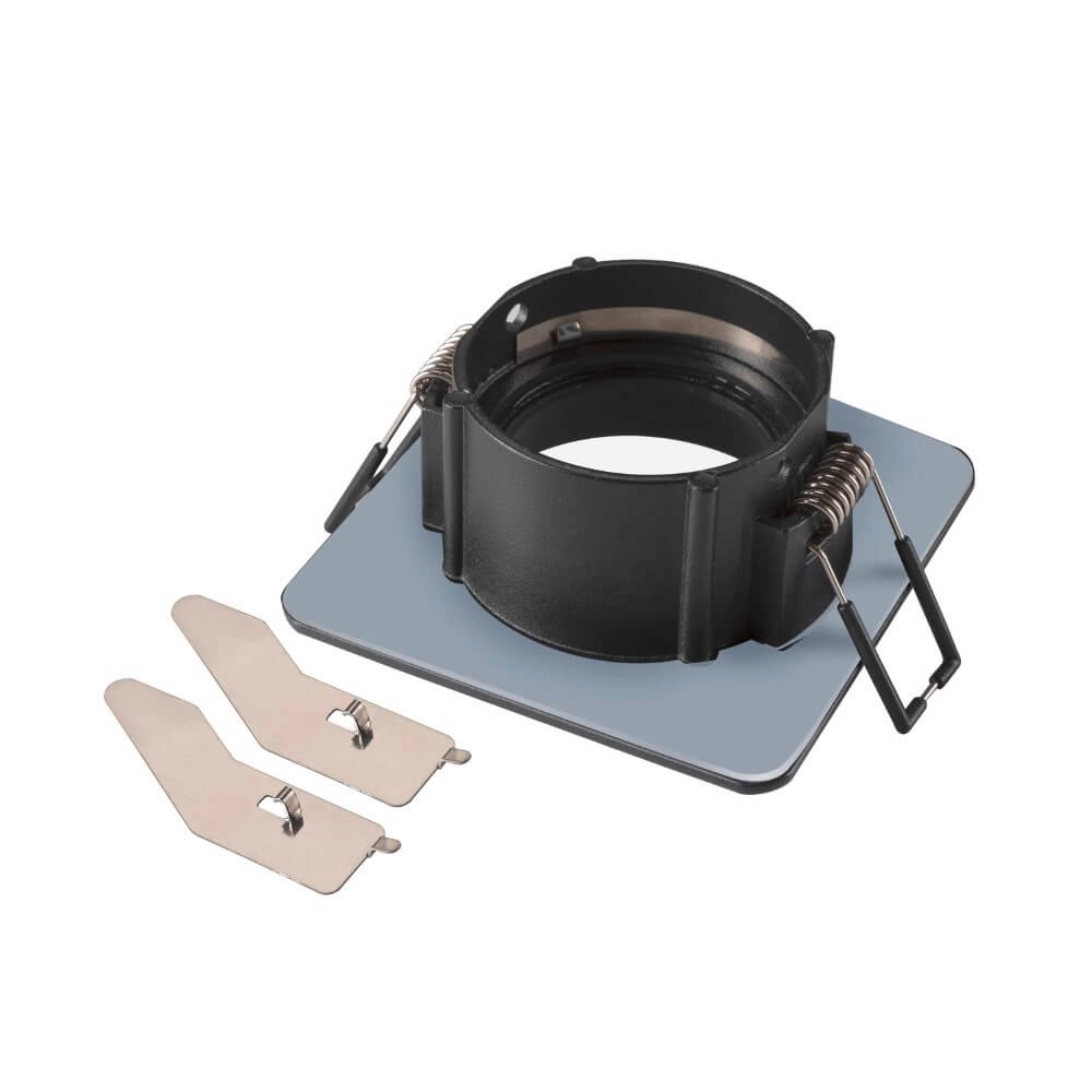 Inbouwring New Tria 68 IP65 vierkant zwart - zonder fitting SLV 4024163276429