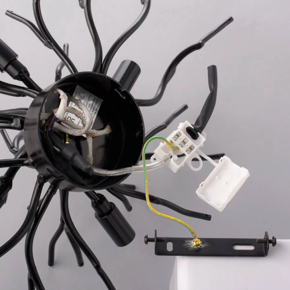 Kroonluchter Icicle zwart 60cm Paul Neuhaus 4012248377574