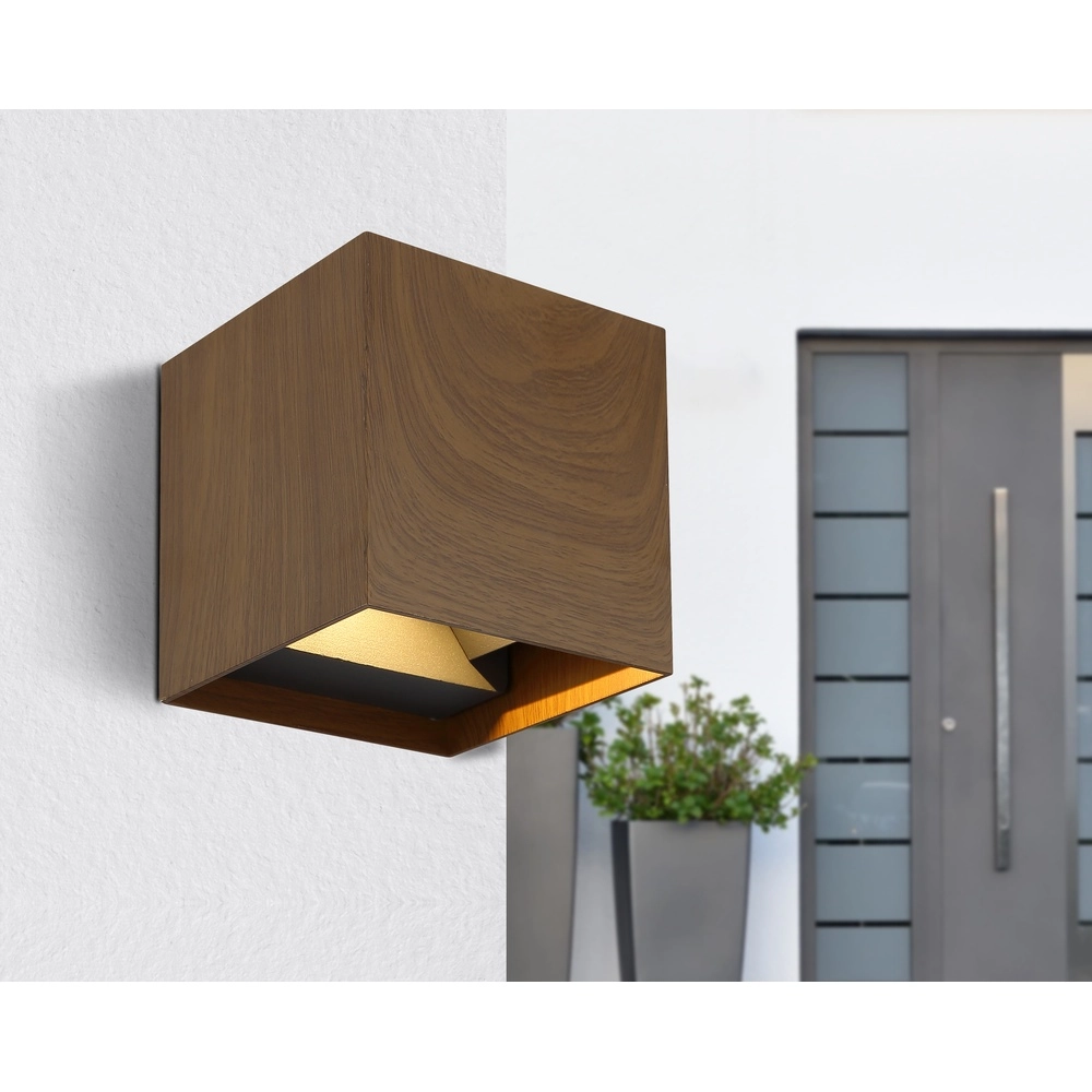 Opbouwspot Veronika up & down hout Globo 9007371442454