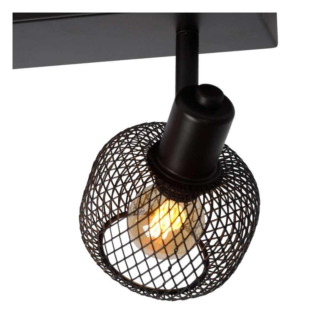 Plafondlampje Maren 2-lichts zwart Lucide 5411212771094