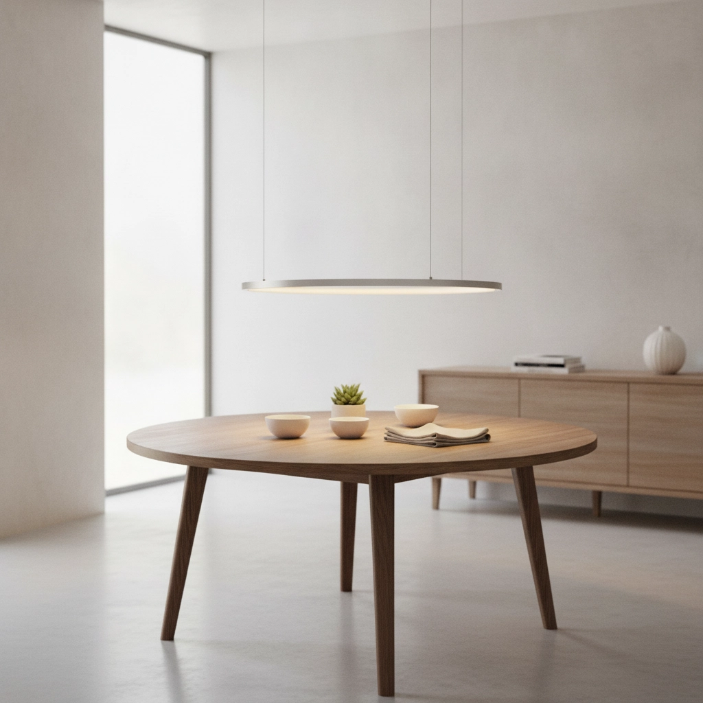 Ronde hanglamp Tarquin zilvergrijs Ø 60cm