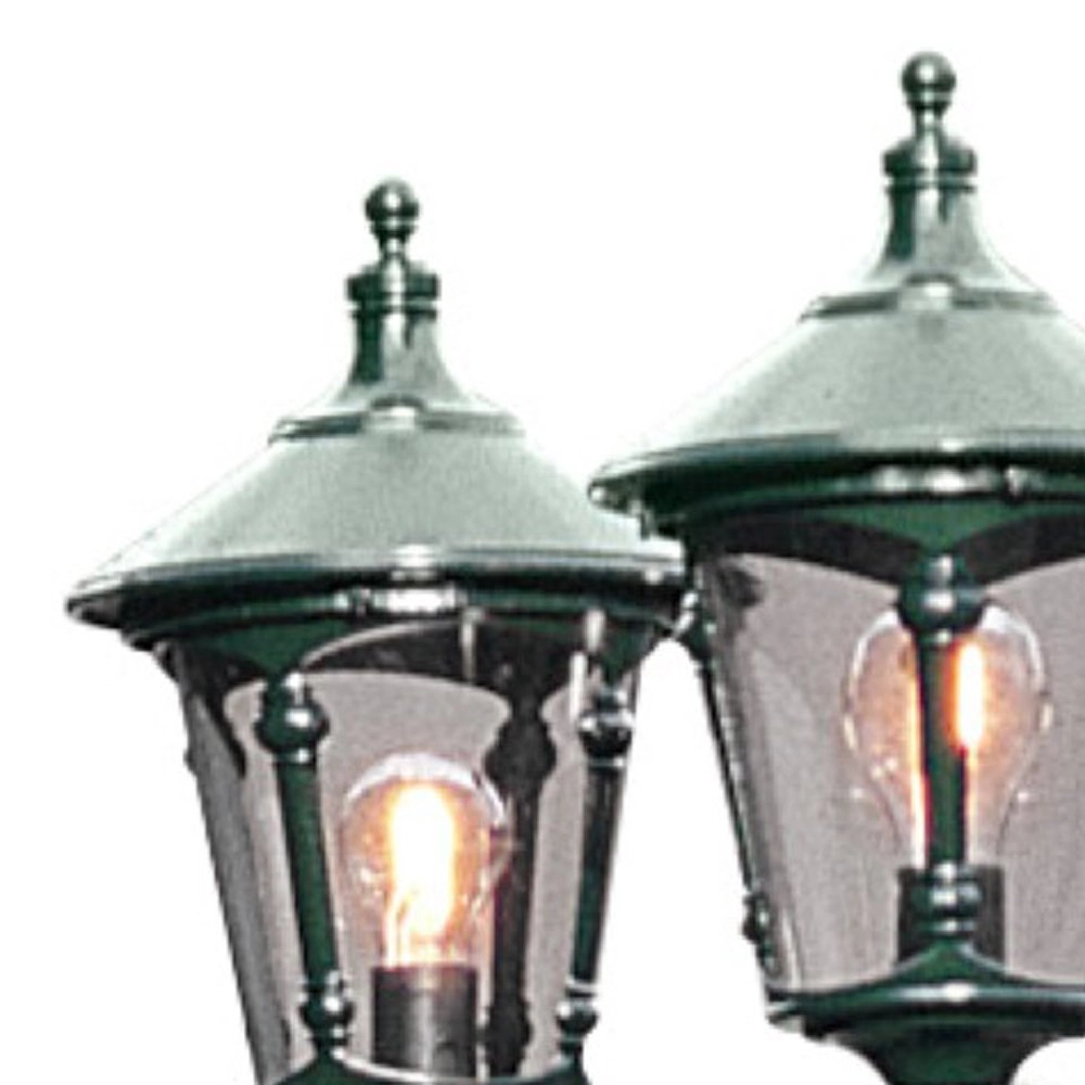 Klassieke lantaarnkap Virgo 3-lichts groen KonstSmide 7318305736009