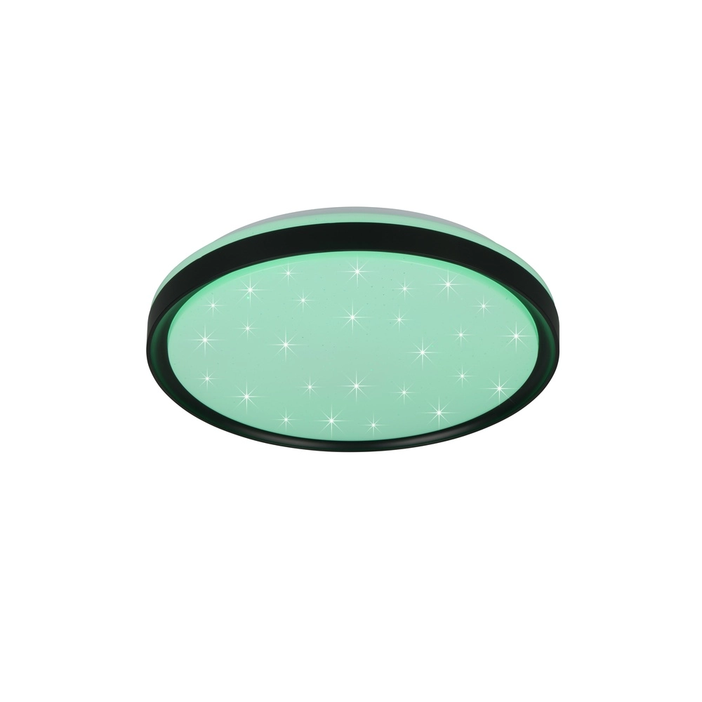 Plafonniere Solit zwart met sterreneffect Trio 4017807659559