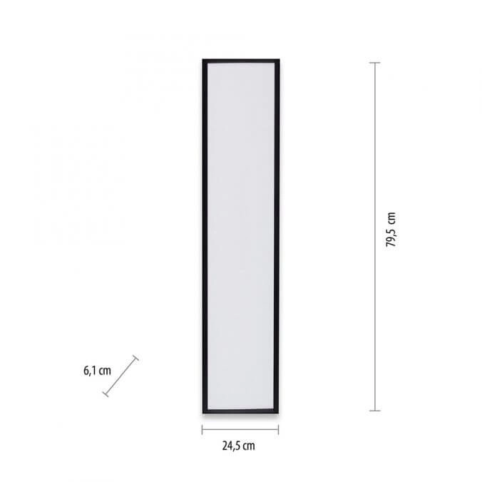 Led plafondlamp Flat 80 bij 25cm zwart Paul Neuhaus 4043689982089
