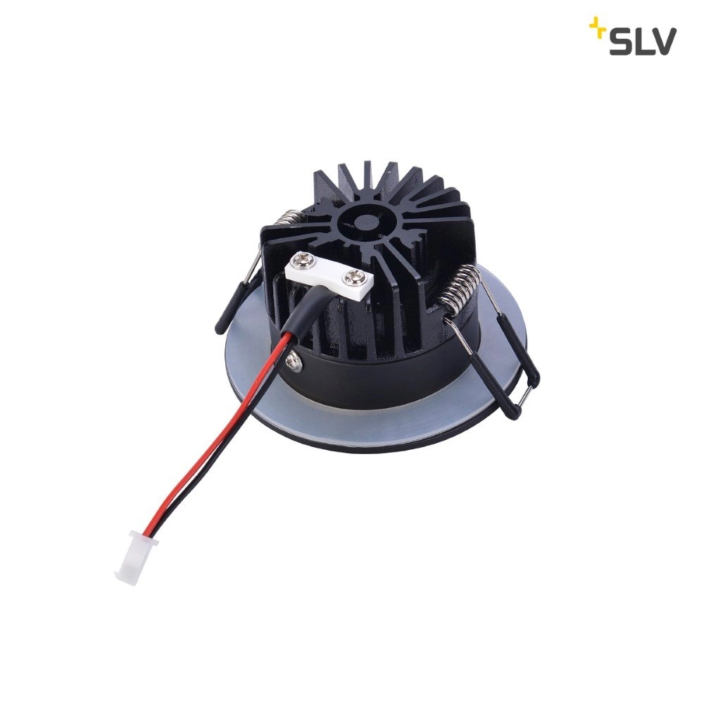 Ronde inbouwspot Patta 8cm - 7,3w - 1800-3000K zwart SLV 4024163222853