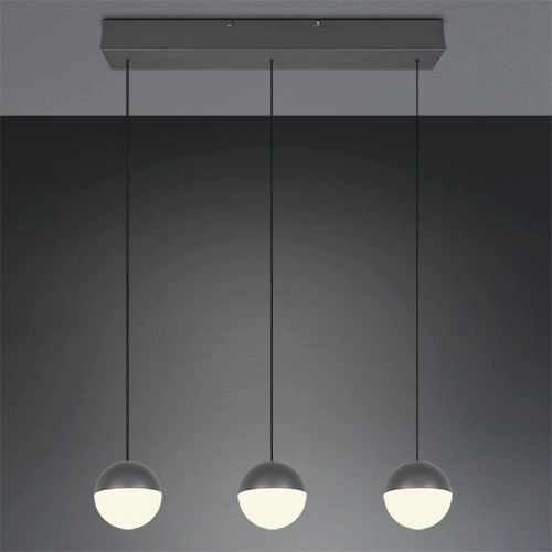 3-lichts hanglamp Senta antraciet Trio 4017807697858