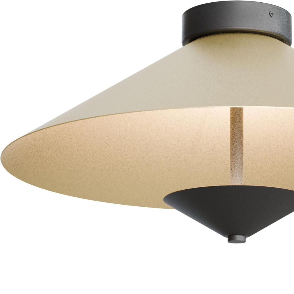 Plafondlamp Ceppo zwart met goud Ø 45cm Masterlight 8718121389684