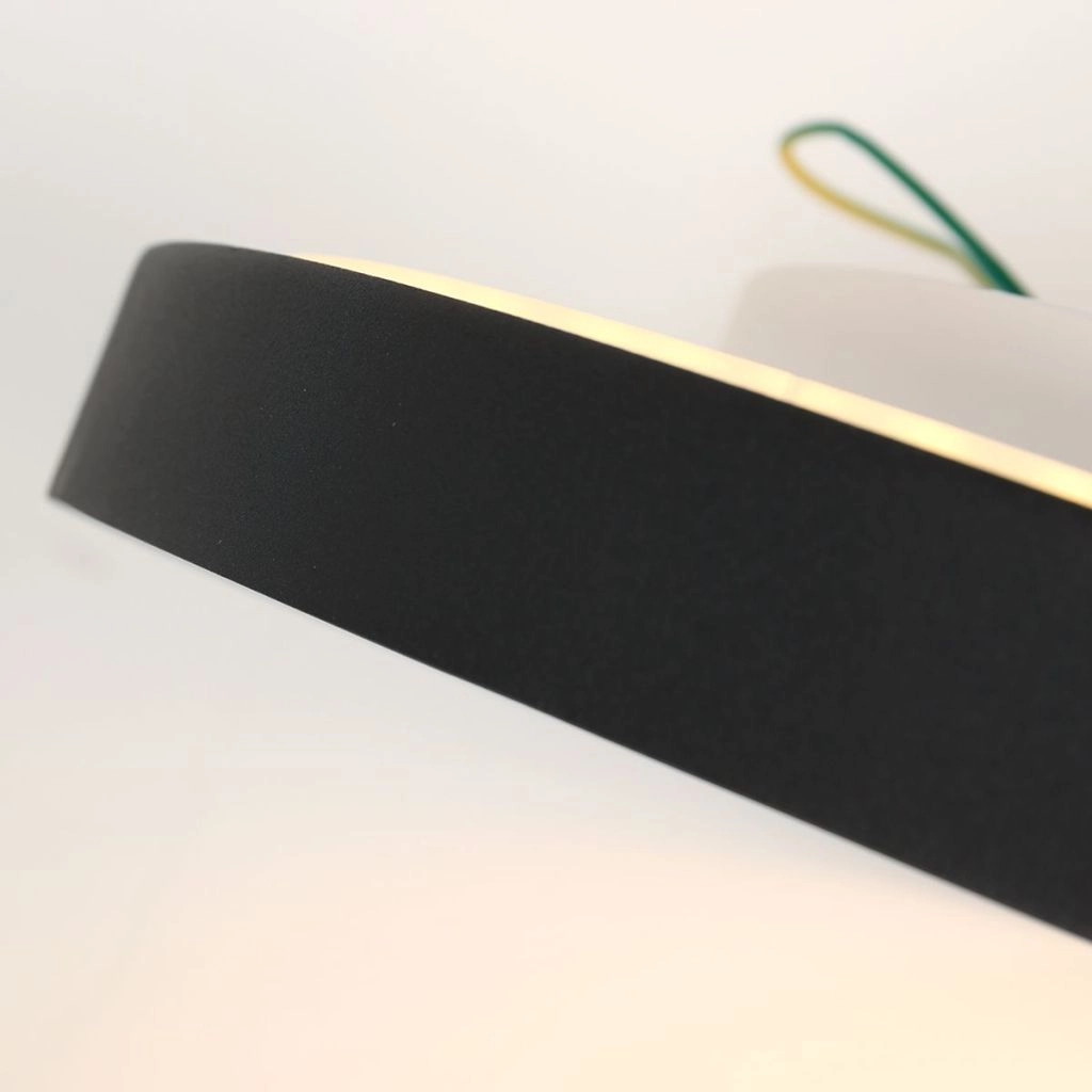 Moderne plafonniere Flady zwart Ø30cm Steinhauer 8712746181012