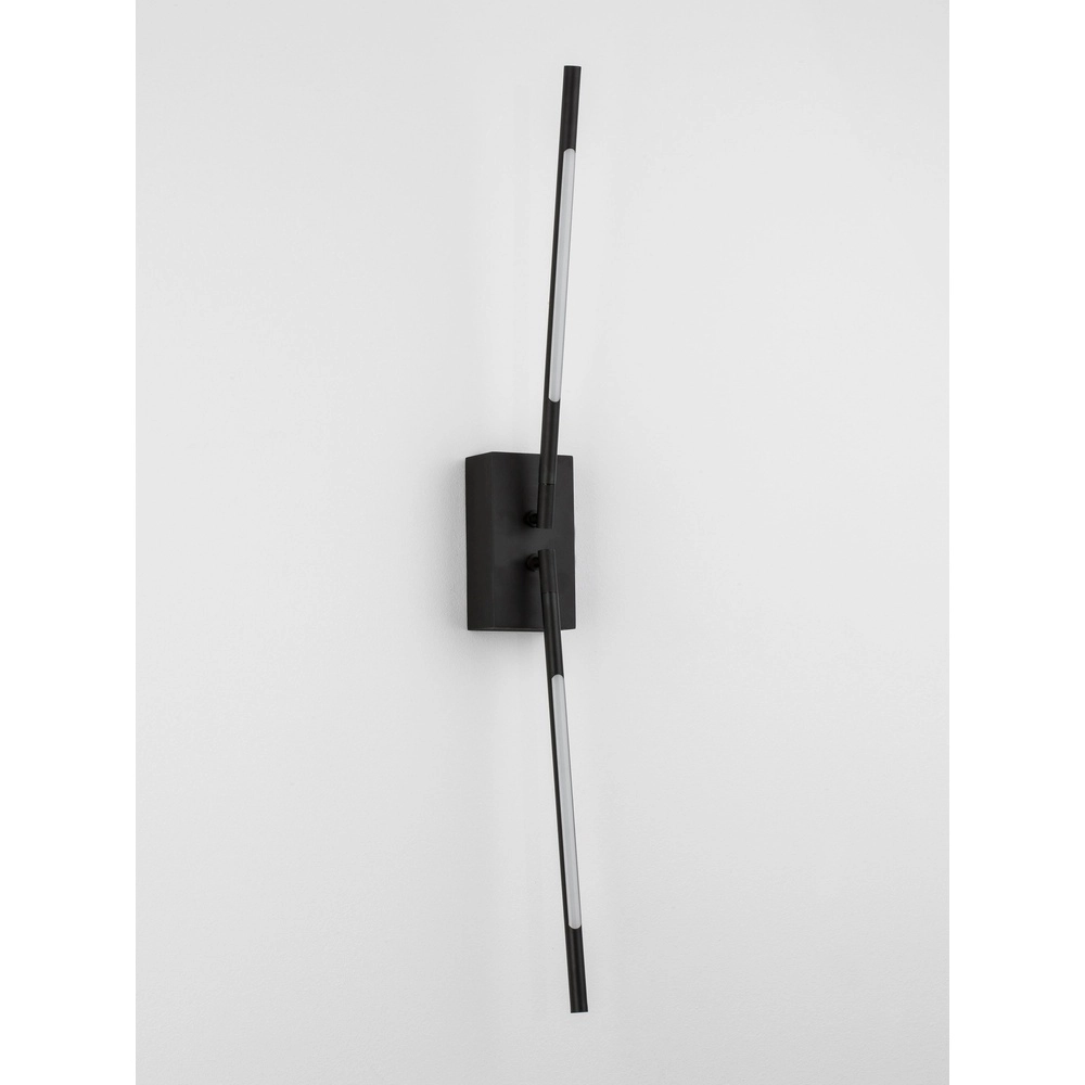 Wandlamp Raccio zwart dubbel Lyora 5212017420466