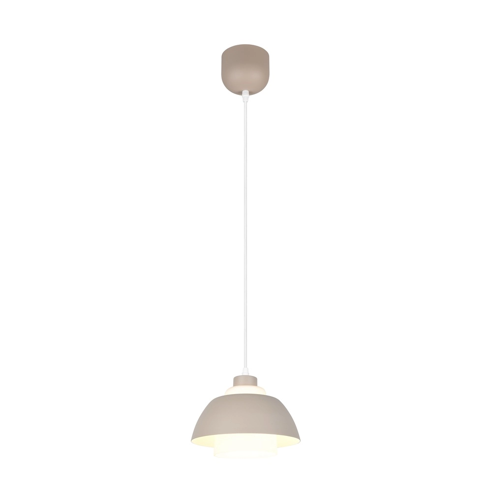 Design hanglamp Tilos zand bruin Ø 23cm Trio 4017807690088