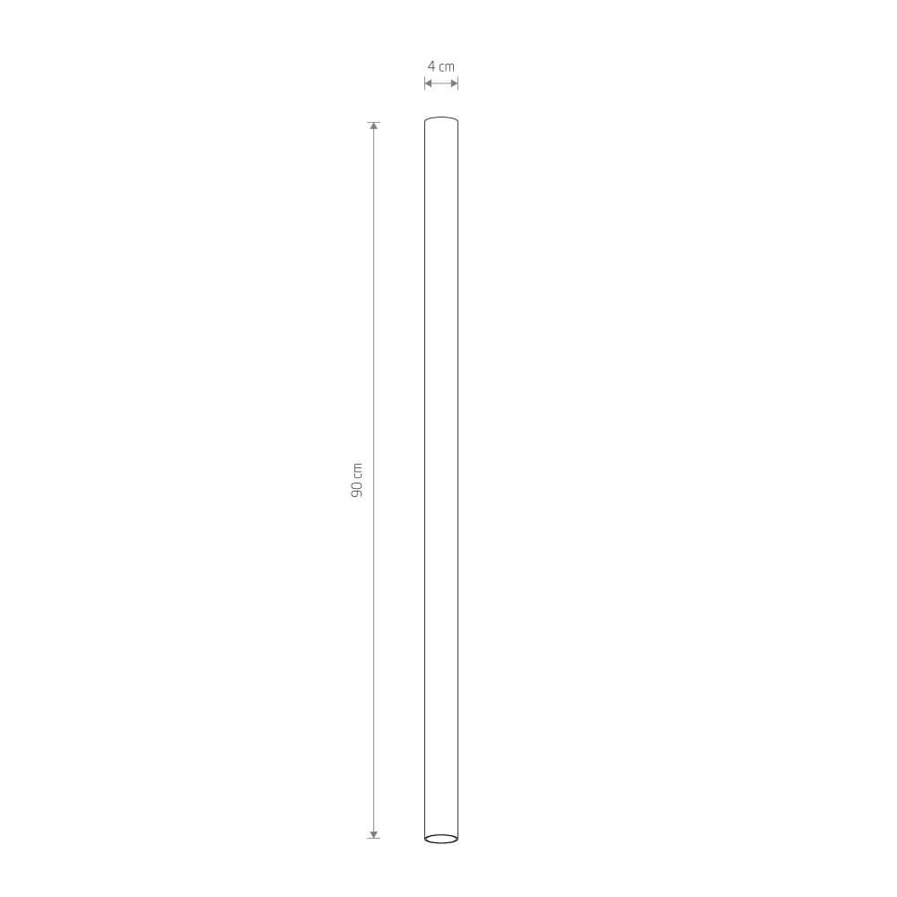 Lange opbouwspot Fourty L 90cm - goud Lyora 5903139108942