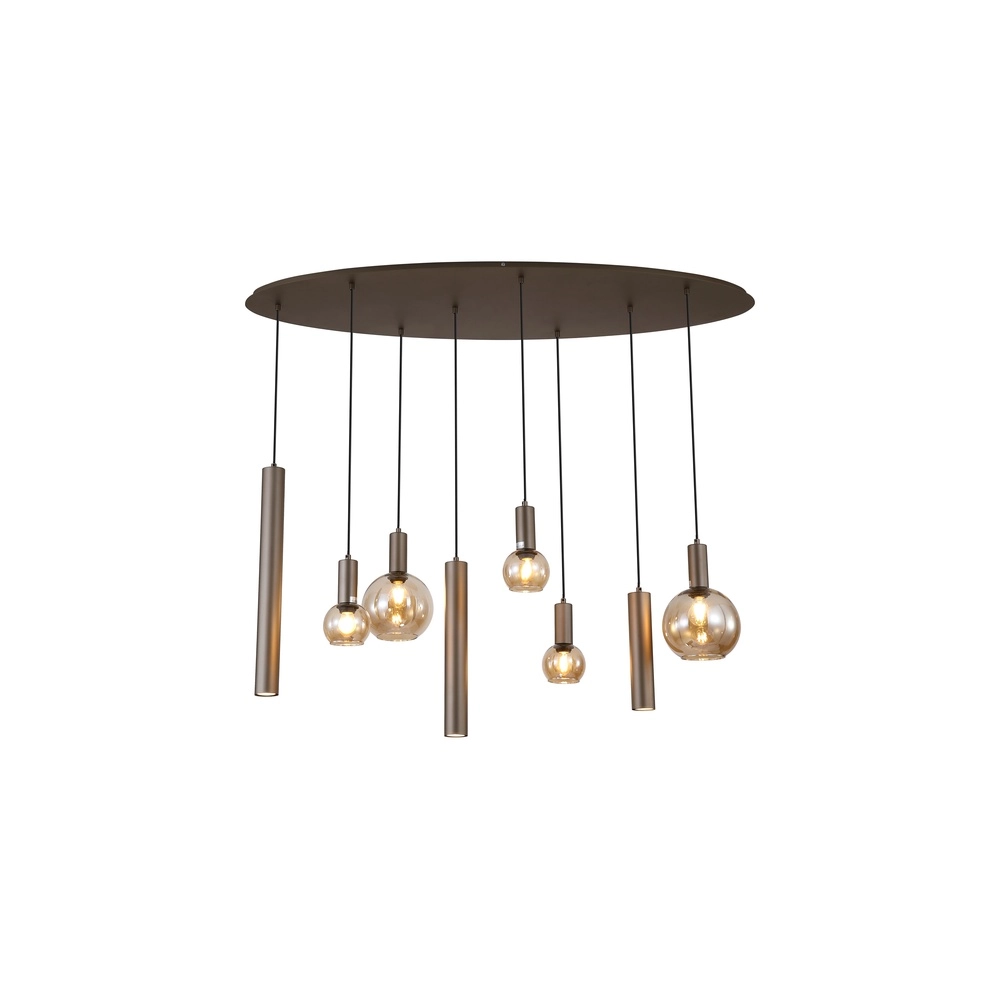 Design hanglamp Lyon amber glas Design hanglamp Lyon amber glas