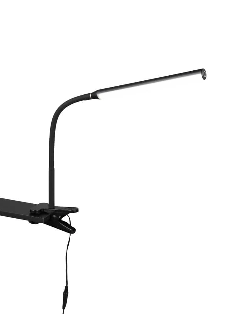 Klem bureaulamp Nevada flexibel - zwart Trio 4017807618167