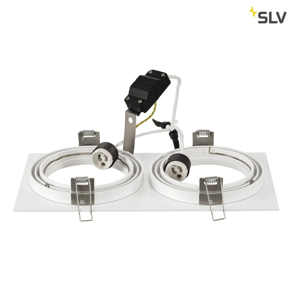 Inbouwspot New Tria ES111 2-lichts wit met klemveren SLV 4024163150378