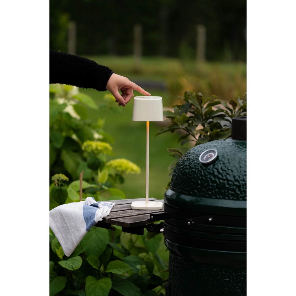 Tafellamp Capri zand bruin glans oplaadbaar KonstSmide 7318300030379